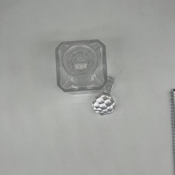 Vintage Cut Glass Whiskey Decanter W/ Ball Stopper - Picture 6 of 6